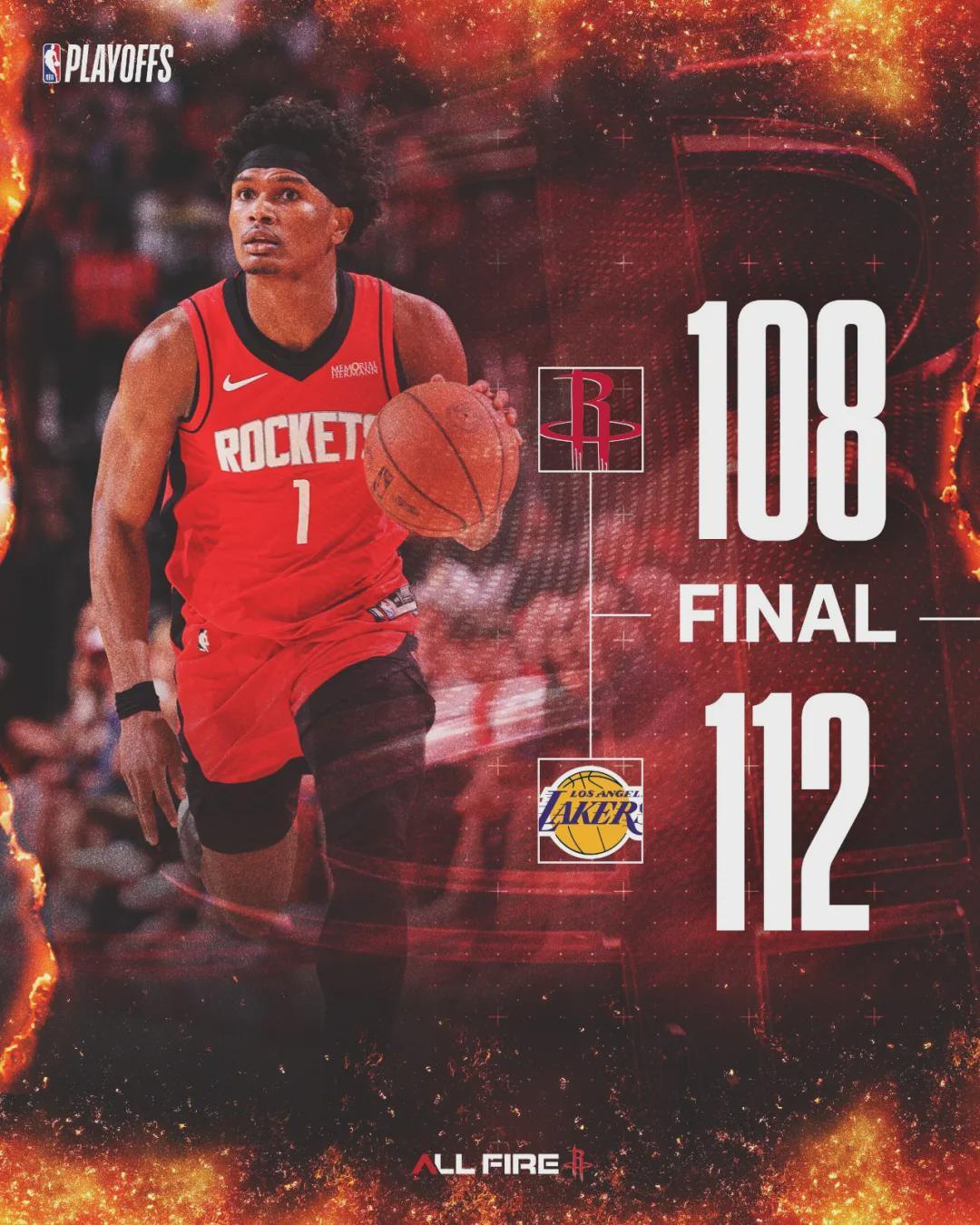 火箭扎心了！1713胜2负！载入NBA季后赛史册
